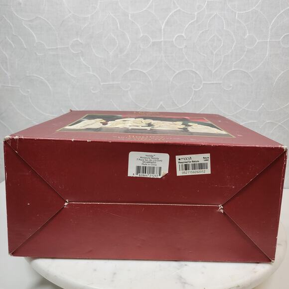 Lenox Christmas Nativity Set Ivory Porcelain 24 kt Gold Trim NEW Dead Stock 7 Pc - Picture 3 of 13